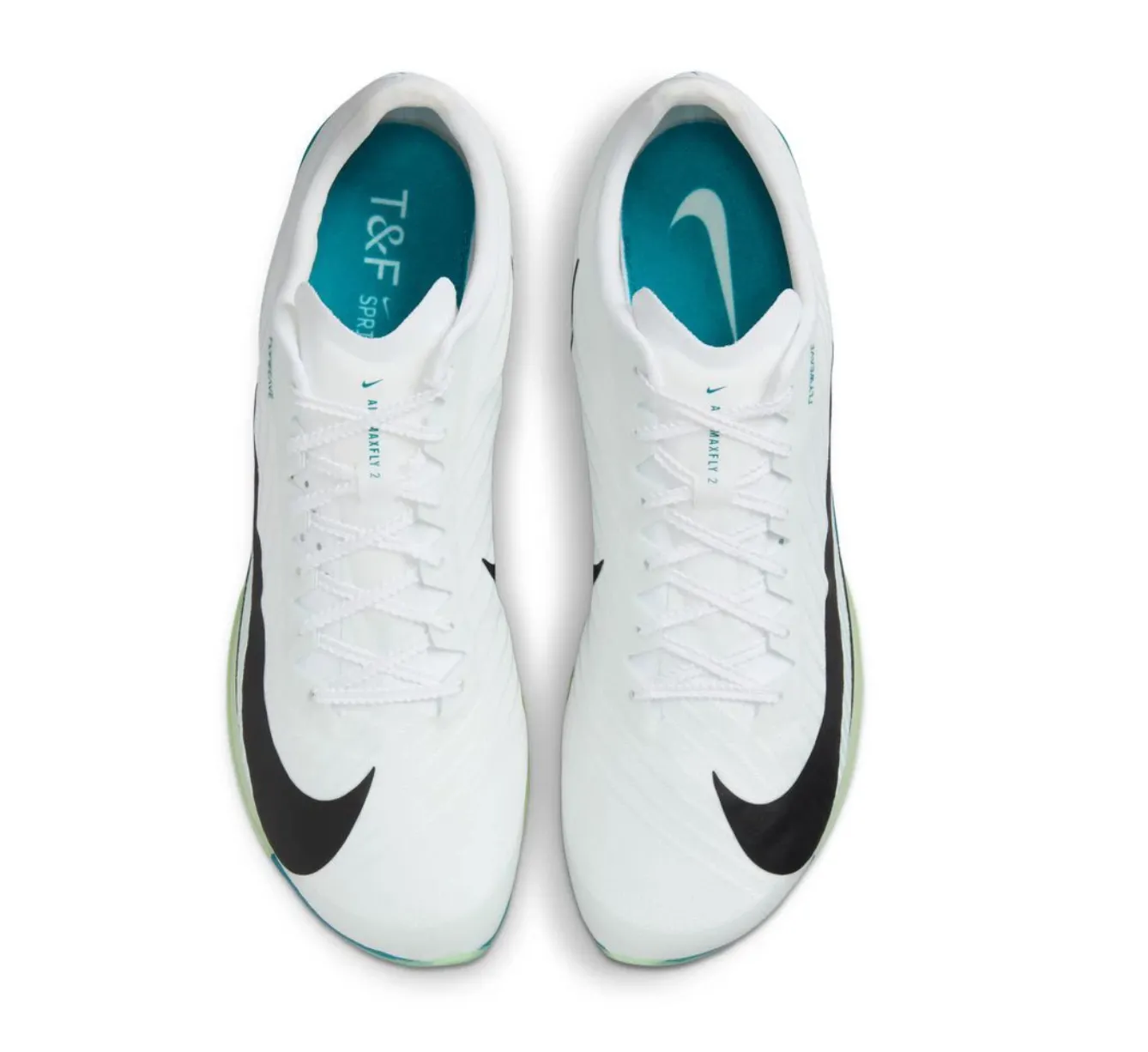 Nike Air Zoom Maxfly 2 Sprint Spike - White/Black/Spruce/Green